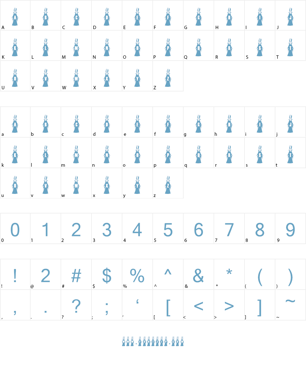 KR Frankie's Bride Font Character